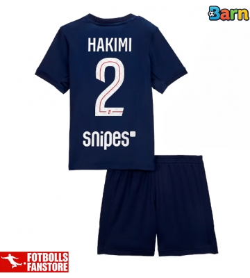 Paris Saint-Germain Achraf Hakimi #2 Hemmatröja Barn 2025-26 Kortärmad (+ Korta byxor)